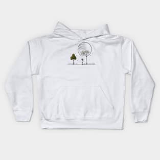 Footsteps of Solitude Kids Hoodie